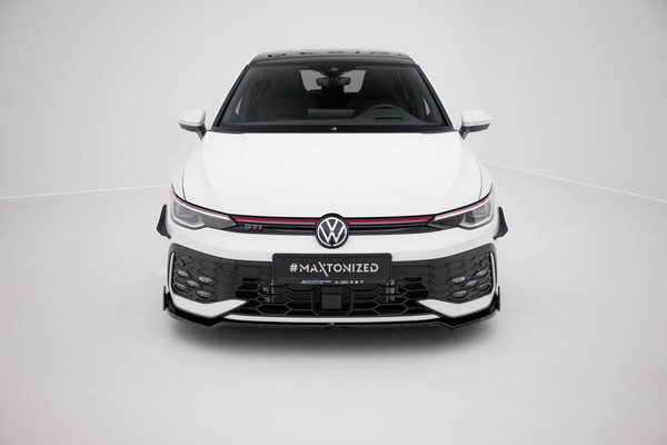 Front Ansatz V.3 Flaps FüR Vw Golf 8 Gti / Gte / R-Line Mk8 Facelift Schwert-image