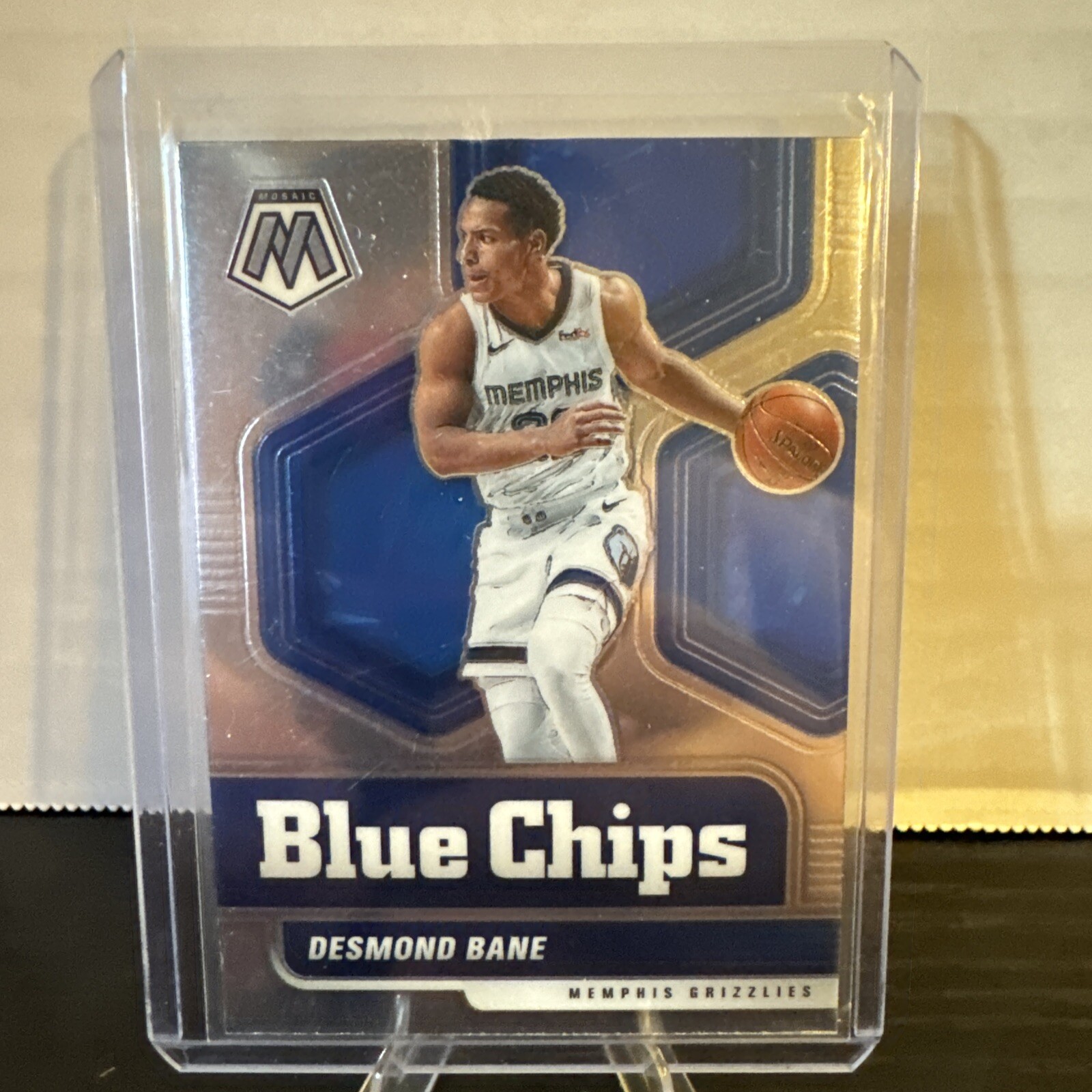 2020-21 Mosaic Blue Chips #15 Desmond Bane - Memphis Grizzlies