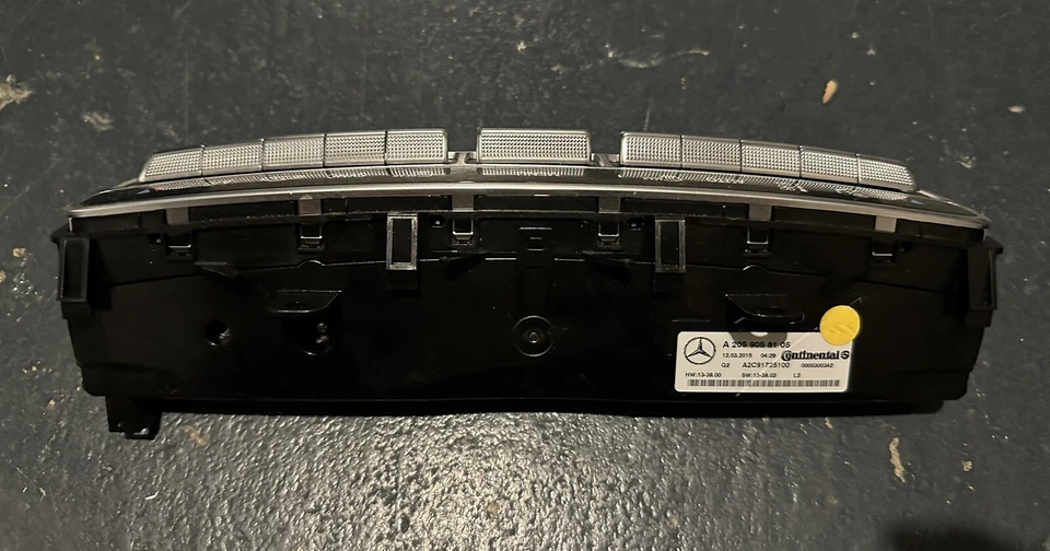 Mercedes-Benz C450 2016 AMG calefacción aire acondicionado control de clima temperatura fabricante original HM712 Foto 3 de 4