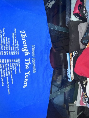 T-shirt vintage Kenny Rogers 2005 tour concerto uomo grande - Foto 13 di 15