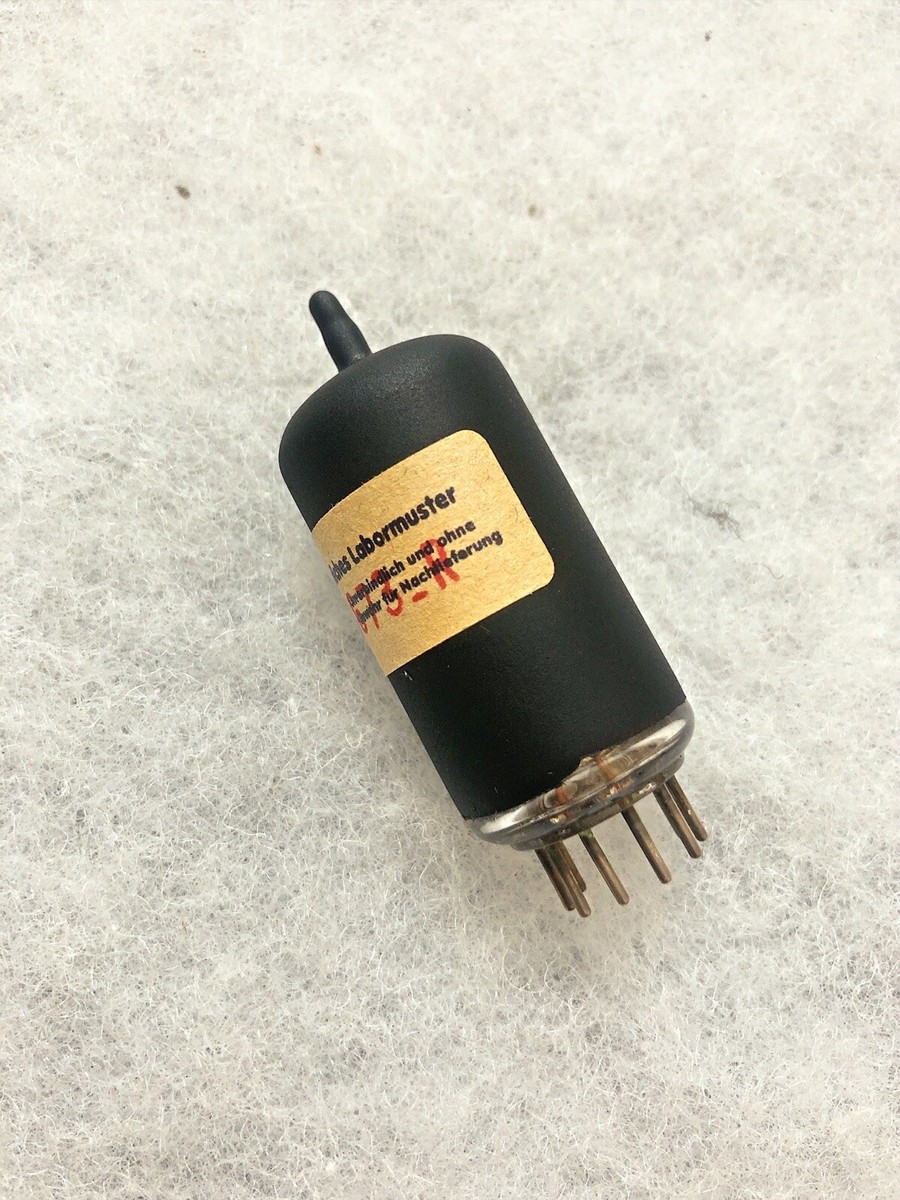 Telefunken G73-R ECC82 12AU7 ECC802S Black Coated Glass, NOS