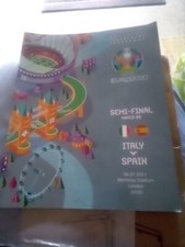 Italy v Spain Mens Euro 2021 Semi Final Programme