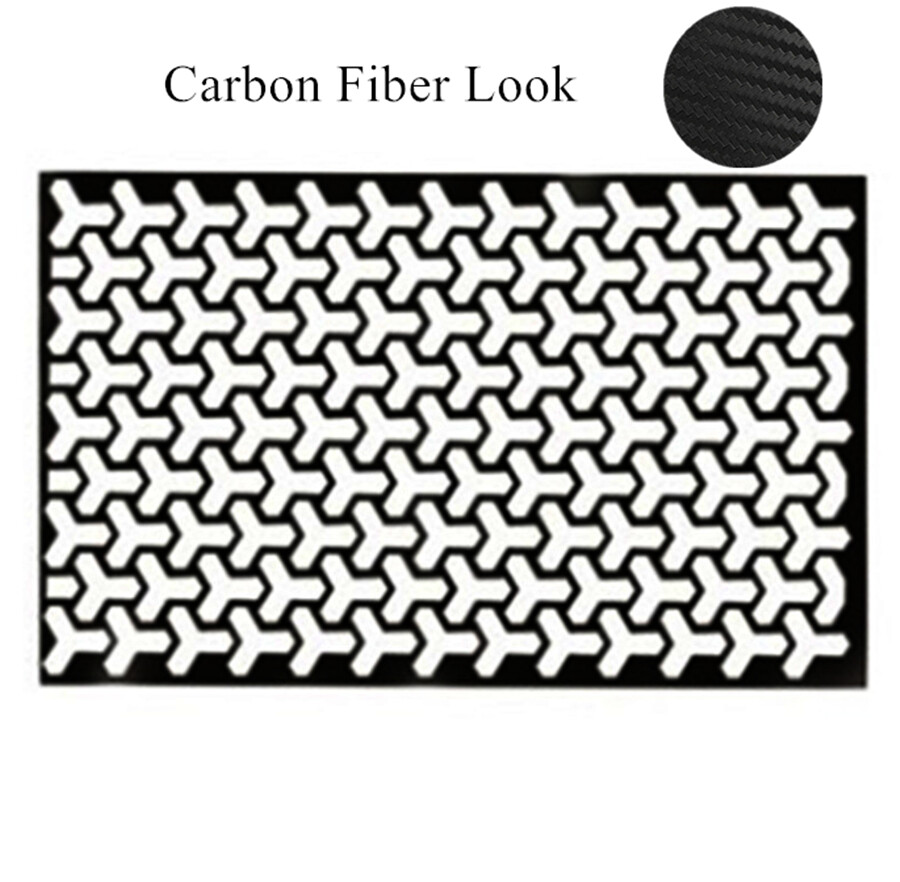 2x Taillight Film Decals Carbon Fiber Look Car DIY Honeycomb Stickers Decoration