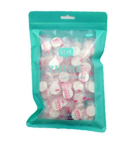 100pcs DIY Natural Skin Care Compressed Cotton Facial Face Mask Sheet New - Picture 4 of 5