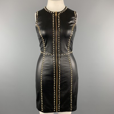 versace dress black and gold