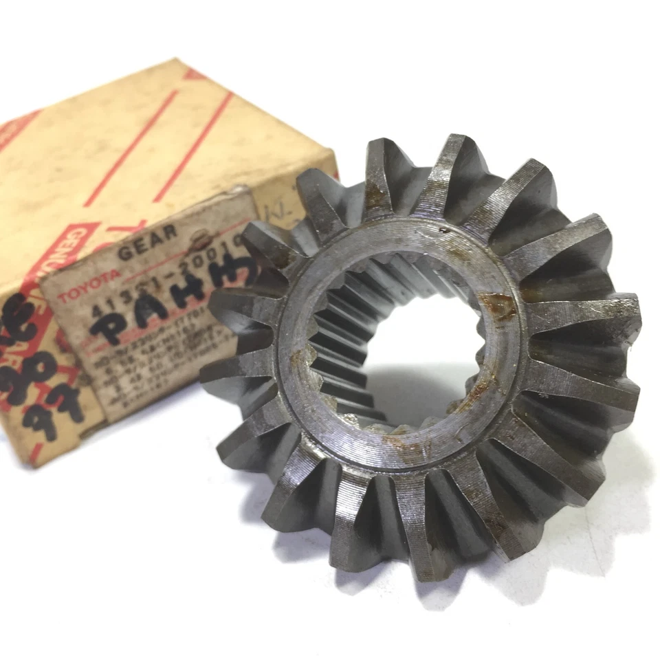 Engrenagem lateral diferencial traseira 41331-20010 Toyota Corona KE30 KE35 KE50 genuína nova na caixa - Imagem 2 de 4