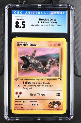 Brock's Onix (1st Edition) graded CGC 8.5 for sale on eBay