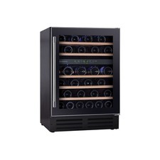 Hoover 46 Bottle Capacity Dual Zone Freestanding Wine Cooler - Black HWCB60UK/N