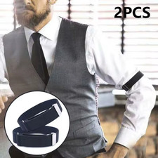 2 x Mens Shirt SLEEVE HOLDER Arm Bands Men Sleeves Hold Ups Elasticated Armbands