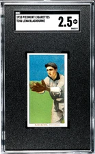 1909-11 T206 Lena Blackburne Providence - Piedmont 350/25 SGC 2.5 GD+ NICE CARD!