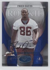 2008 Leaf Certified Materials Mirror Blue Signatures 70/100 Fred Davis Auto 0m0