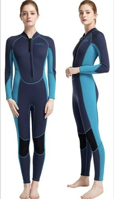 Vofiw Womens Size Large Front Zip Long Sleeve Full Body Wetsuit