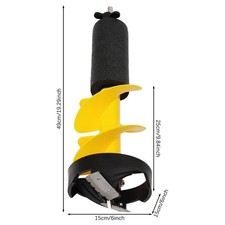 6" Ice Auger Bit Stainless Steel Blades For Electric Drill Ice Fishing Tool