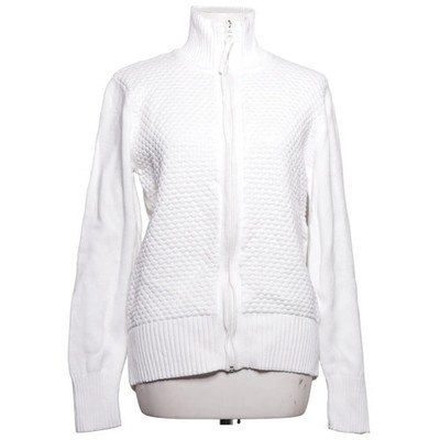 Isolde, Strickjacke, Damen, Größe: L, Weiß, Baumwolle, Einfarbig #XI2