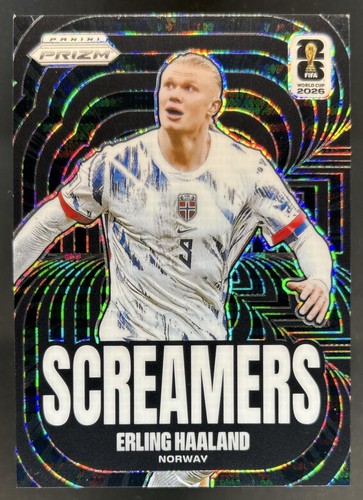 2026 Panini Prizm World Cup Erling Haaland Screamers Breakaway Black #1/1 Norway
