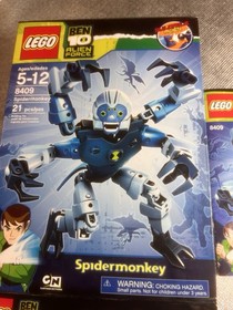 Lego 8409 Ben 10 Alien Force Spidermonkey RETIRED with Box & Instructions