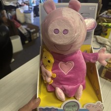 Peppa Pig Sleep and Oink Taking Plush Doll Stuffed Animal, been in storage