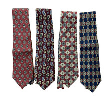 Tommy Hilfiger Vintage Italian Silk Ties Lot of 4 Made in USA Career Preppy