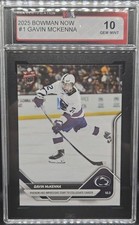 2025 Topps Bowman Now Gavin McKenna Littany Lions Rookie 🚨🚨🚨 KSA 10 Gem Mint 