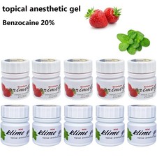 Fresh Dental Topical pain free Gel 20 Benzocaine 1oz Jar , Mint/Strawberry