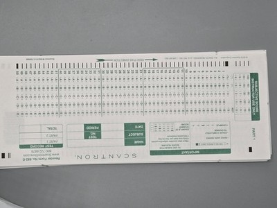 Scantron 882-E Answer Sheet Set Of 10