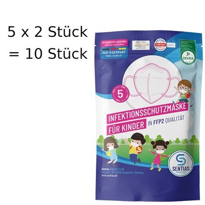 SENTIAS Kindermaske ''Made in Germany'' - 2er Pack - 5x