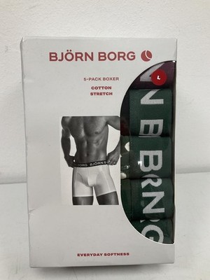 Björn Borg  - Cotton Stretch Boxers 5-Pack Multi - Gr. L - Neu !!!