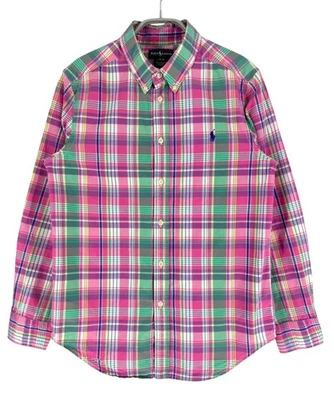 Polo Par Ralph Lauren Garçons Slim Fit Chemise Décontractée Taille L (14-16) - Photo 1/4