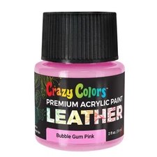 Bubble Gum Pink Acrylic Leather Shoe Paint, 2 oz - Sneakers, Jackets, Bags