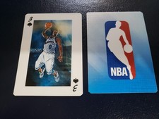 Gilbert Arenas Washington Wizards Textured Playing Card Light Blue Version B