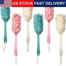Back Loofah With Long Handle 6 Pack 17 Inch Nylon Mesh Shower Body Brush Scrub 3