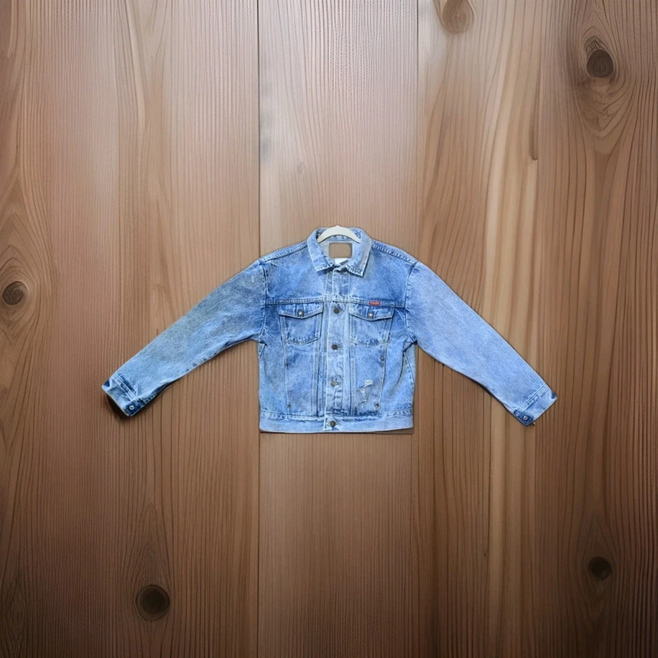 Chaqueta de mezclilla Wrangler G-Jean vintage de los 90 para hombre XL azul vaquero occidental camionero Foto 2 de 4