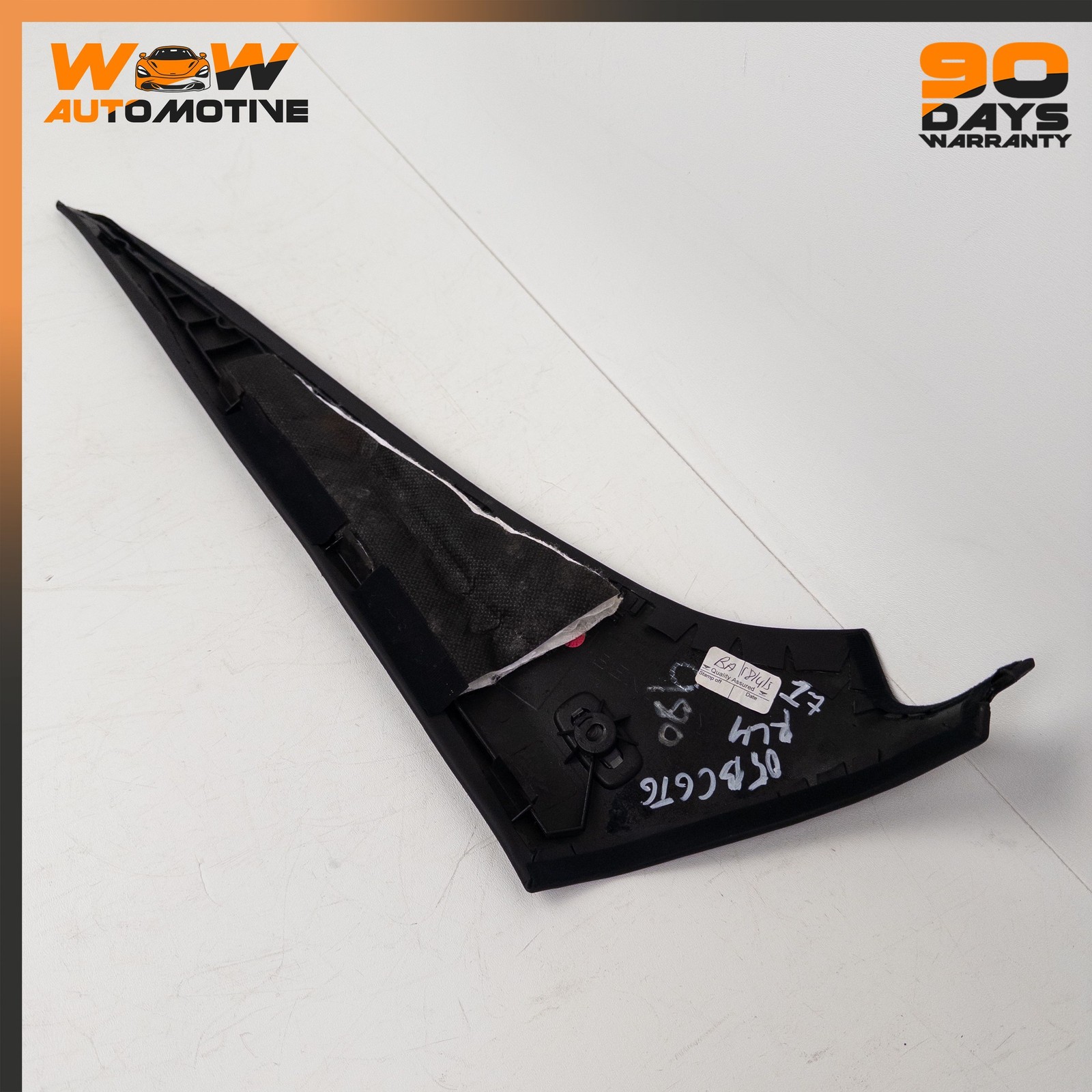 04-10 BENTLEY CONTINENTAL GT REAR LEFT QUARTER UPPER C PILLAR TRIM BLACK OEM