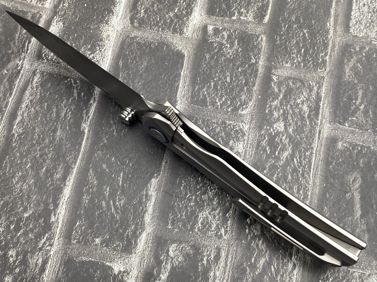 SixLeaf SL-86-RWL34+VG10-Sand Folding Knife Titanium Handle EDC