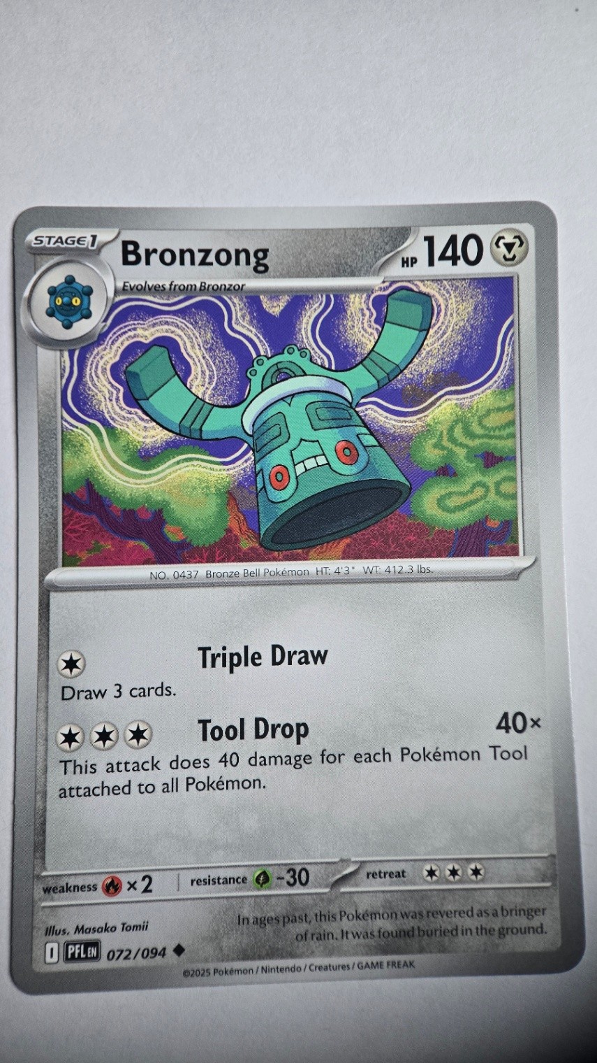 Bronzong Normal Uncommon ME02: Phantasmal Flames 072/094 NM
