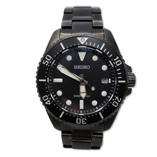 Pre-owned SEIKO PROSPEX SBDJ065 DIVERSCUBA Men's Wrist Watch 41mm Black Solar