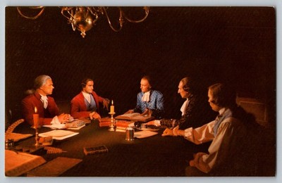 Postcard - Virginia Patriots In Secret Session