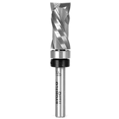 Top Bearing Ultra-Performance Compression Flush Trim Router Bit 1/4-Inch Shank
