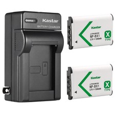 2-Pack NP-BX1 Battery and AC Wall Charger Replacement for Sony ZV-1 Vlogging ...