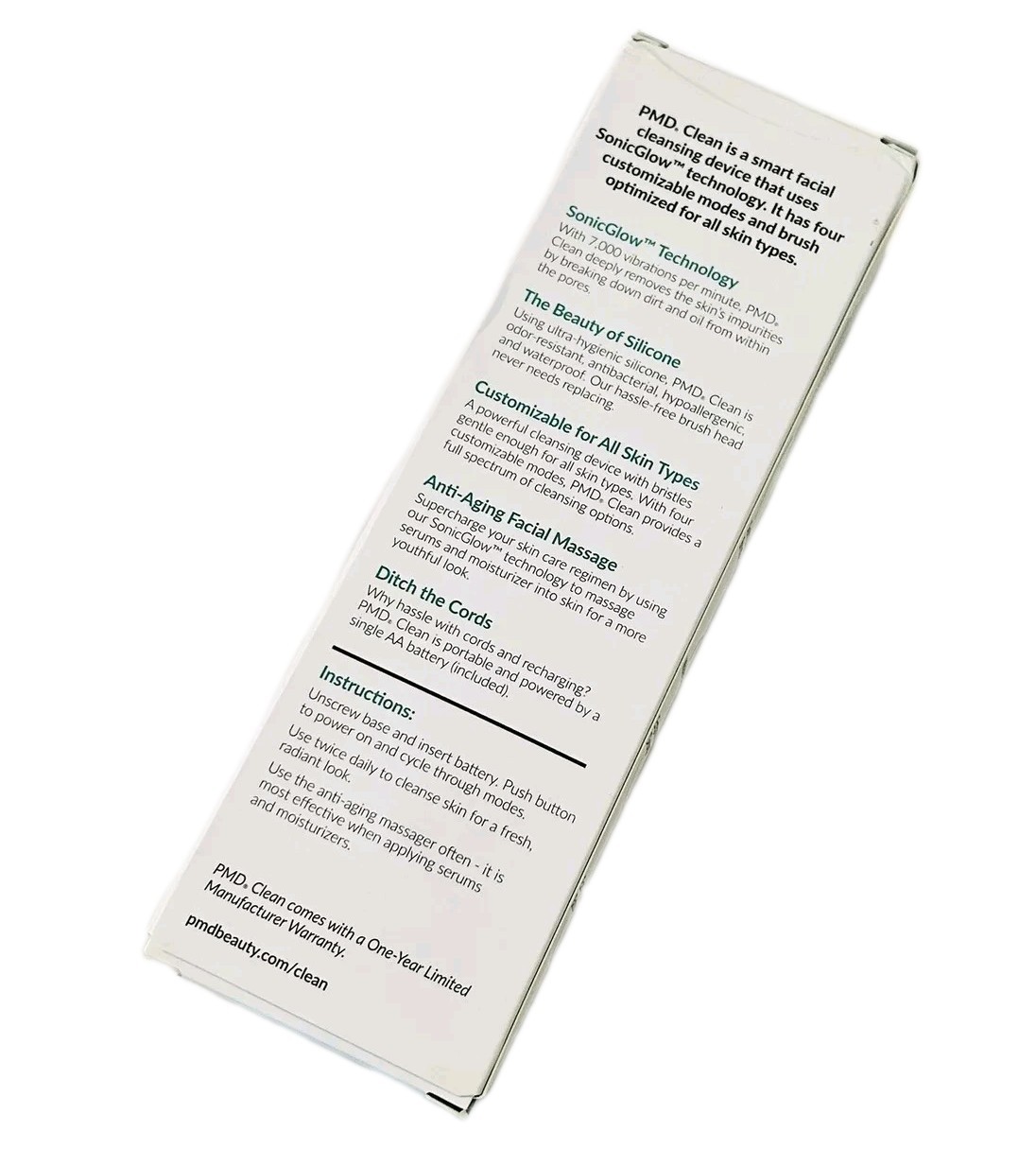 PMD Clean Smart Facial Cleansing Device New In Box  Color BLUSH