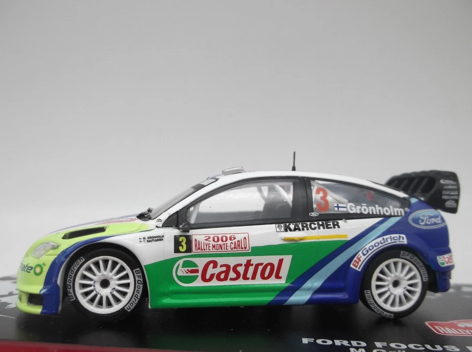 1/43 Rallye Monte-Carlo 2006 Ford Focus RS WRC '06 #3 Grönholm-Rautiainen IXO - Photo 2/4