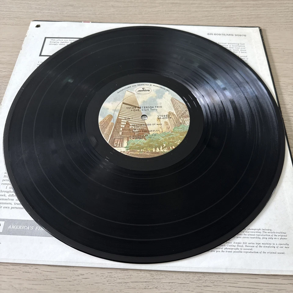 Oscar Peterson Trio +One Clark Terry 1966 Mercury Records Jazz SR-60975 MG 20975 Foto 3 de 4