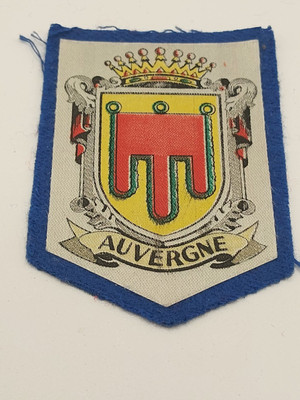 Abzeichen Städte Regionen Auvergne Konturen blau
