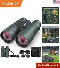 Lightweight 15X Binoculars for Bird Watching  Hunting - Complete Travel Kit