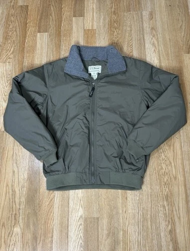 Lot Of 3 LL bean Jacket Men Small Bomber Green/Blue/Navy Blue Full Zip Fleece .! - product listing photo