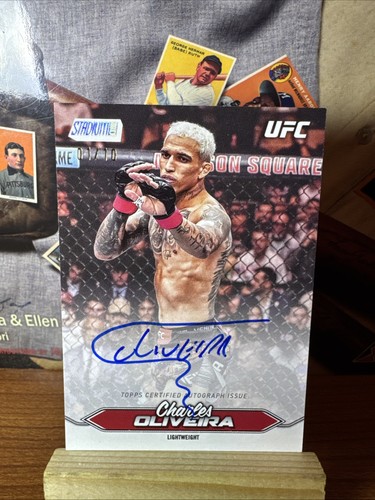2025 Charles Oliveira Topps Stadium Club UFC AUTO BCA-COA Rainbow 01/10 SSP!
