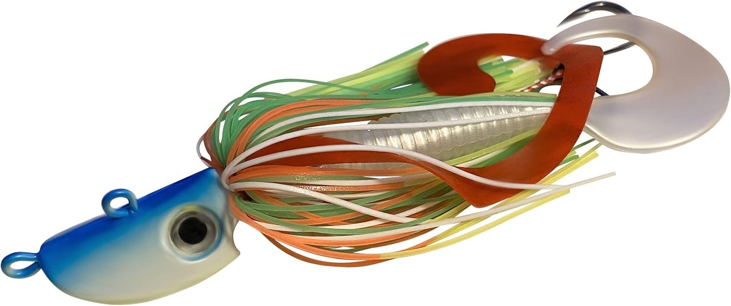 Versatile 4-Pack of Bearded Buzzbait Jigs - Effective for Freshwater & Saltwater - Image 6