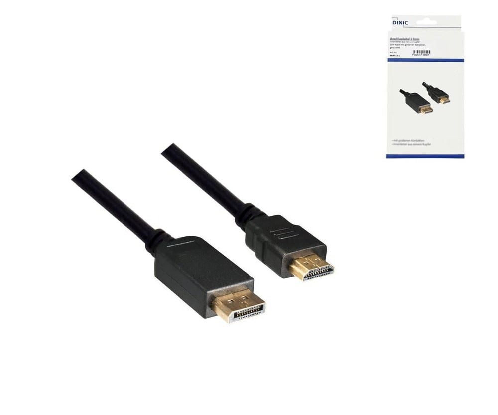 DINIC DisplayPort auf HDMI Kabel DP 20pol auf HDMI Stecker 1920 7841751 3190₽