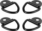 4Pc 1/4" V-Rings Tie Down Load Heavy Duty Anchor Point Trailer Lashing Hook