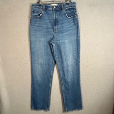 Abercrombie  Fitch 90s Straight Ultra High Rise Jeans Blue Denim Womens 10 / 30